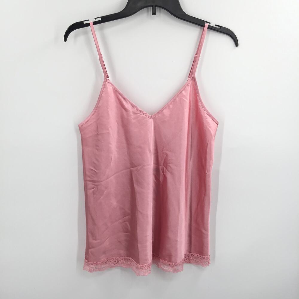 Cozy Rozy Lace Trim Cami Spaghetti Strap